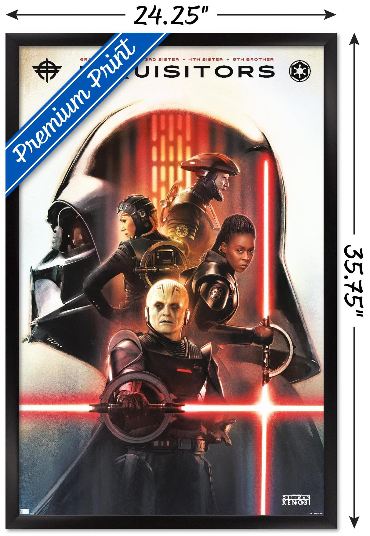 Star Wars: Obi-Wan Kenobi - Inquisitors Wall Poster, 22.375" x 34" Framed