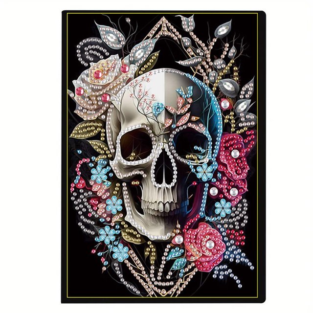 Cuaderno Diario Arte Con Diamantes Bricolaje Forma Especial Pintura para Adultos Y Dibujo Artístico en Casa Oficina