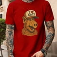 thumbnail image 3 of Retro T-shirt - 80s retro style ALF fun T-shirt, suitable for nostalgic enthusiasts. Men's T-shirt, round neck short sleeve., 3 of 10