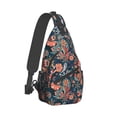 thumbnail image 2 of ZICANCN Crossbody Sling Bags for Women Men,Paisley Flower Zentangle Casual Shoulder Backpacks for Hiking Daypacks, 2 of 9