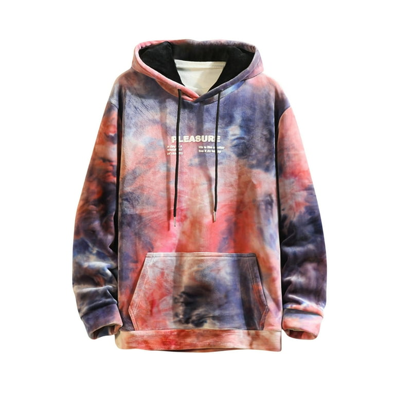 Pleasures tie deals dye hoodie