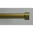 thumbnail image 2 of Urbanest Adjustable Single Drapery Curtain Rod – 5/8” Diameter, 48”–84”, Antique Gold Finish with End Caps – Window Curtain Hardware, 2 of 2