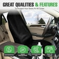 thumbnail image 4 of Car Seat Towel Cover Waterproof Car Seat Towel Protector with Adjustable Elastic Strap 29.5 x 56” Non-slip Breathable Front Rear Car Seat Protective Cover for Cars SUVs Trucks, 4 of 10