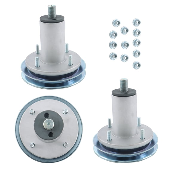 3 Pack For Gravely Ariens 52" Deck Spindle Assembly 51537200 51528000 W/ Pulley