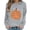 W80-NSLGXD Gray Sweatshirt Women, variant on NSLGXD Halloween Sweatshirts Women Plus Size Pumpkin Print Pullovers Fall Classic Round Neck Long Sleeve Shirt Tops Halloween Costumes S-2XL