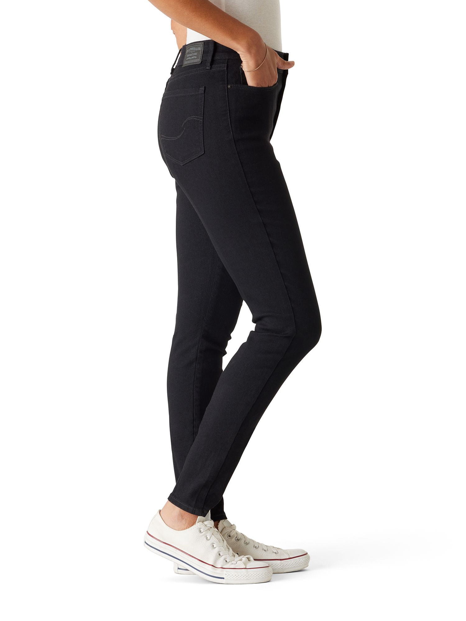 Levi Strauss Signature Women's and Women's Plus High Rise Skinny Jeans, Sizes 2-26