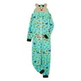 thumbnail image 3 of Family Matching Christmas Jumpsuit Pajamas, Cartoon Dinosaur Print Zip Up Long-Sleeved Novelty Sleepwear Outfits, 3 of 10