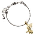 thumbnail image 2 of Delight Jewelry Gold-tone 3-D Elephant - Goldtone Plated Rope Charm Bead Dangle with Mini 2026, 2 of 4