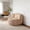 Brown+Camel, variant on Oversized Faux Fur Bean Bag Chair, Multicolor Shredded Sponge-Filled Lounger, Large Floor Sofa for Living Room Bedroom Apartment, No Assembly Required