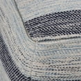 thumbnail image 4 of Trent Home Boho Square Pouf in Patterned Blue Melange Cotton, 4 of 6