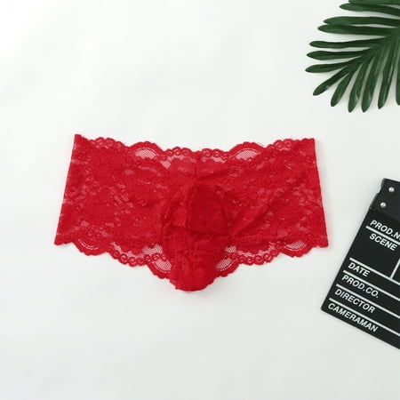 

Cathalem Satin Garter Lingerie for Women Underwear Underpans Breathable Underwear Soft Lace Sports Curvy Lingerie for Women Underwear Red Large