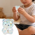 thumbnail image 6 of Gel Stress Balls Transparent Clear Bear Shape Colorful Sparkling Glitter Inside Handheld Pocket Sized Stress Relief for Home Deak, 6 of 9