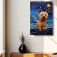 thumbnail image 4 of Thuan Norwich Terrier Dog Art Van Gogh-Inspired - Contemporary Abstract Modern Dog Wall Decor - Dog Painting Canvas Canvas Print 11x17 inches Unframed, 4 of 6