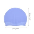 thumbnail image 4 of Unique Bargains 1 Pc Silicone Waterproof Embossed Dot Swim Cap Blue, 4 of 5