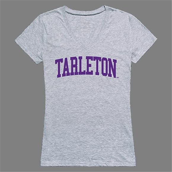 W Republic Products 501-389-HGY-02 Tarleton State University Game Day Womens Tee, Heather Grey - Medium