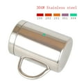 thumbnail image 4 of Double Wall Stainless Steel Coffee Mug Portable Cup Travel Tumbler Coffee Jug Milk Tea Cups Office Water Mugs (210ml without lid,200-500ml), 4 of 6