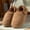 Brown, variant on His & Her Bootie Slippers, Cozy Quarter-Length Design with Memory Foam, Anti-Slip Rubber Bottom, Perfect Matching Winter Gift Set Khaki 36