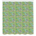 thumbnail image 3 of Ambesonne Car Race Track Shower Curtain, Farm Factory, 69"Wx75"L, Multicolor, 3 of 3
