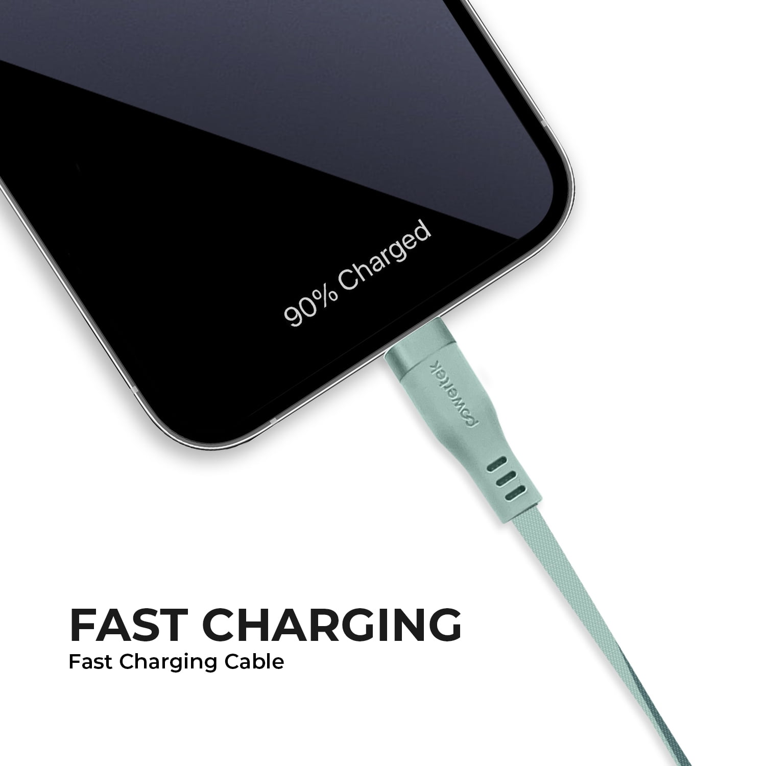 Liquipel Powertek Two Tone USB-C to USB-C - Green