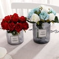 thumbnail image 2 of 12Pcs Artificial Rose Flower for Bride Wedding Photography Props Home Decor bright red, 2 of 8