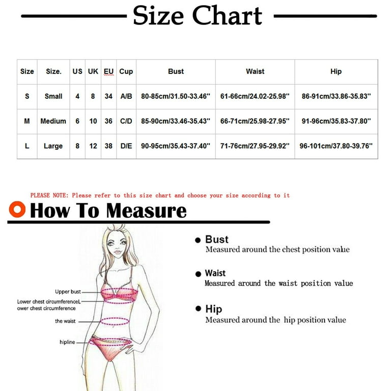 Njoeus Plus Size Bathing Suit For Women Bathing Suits Women'S Solid Color  Sexy Bikini Chest Pad Swimsuit Beachwear Set Tankini Swimsuits For Women On  Clearance 