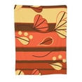 thumbnail image 1 of Vintage Brown Leaves Throw Blanket, Super Soft Anti-Pilling Flannel Bed Blankets, 50"x40", 1 of 8