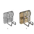 thumbnail image 2 of Yuarrent Gancho autoadhesivo para lavabo montado en la pared, estante para lavabo de baño de gran capacidad, colgador de Hotel sin Juegos de accesorios de baño Dorado champagne, 2 of 6