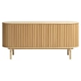 thumbnail image 3 of Unique Furniture Rounded Sliding Door Sideboard 63"W in Natural Oak, 3 of 11