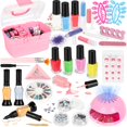 thumbnail image 1 of Set de esmaltes de uñas FUSPWEAO Kids con secador de uñas y estuche de almacenamiento, 1 of 7