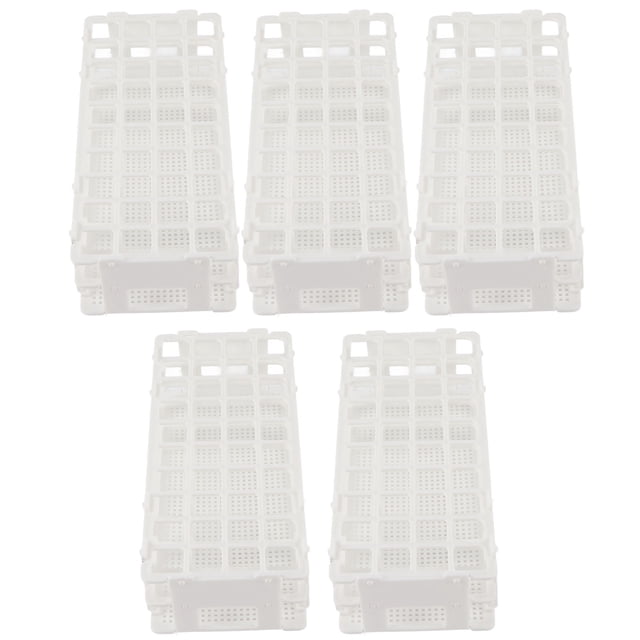 Estante para muestras de botellas, juego de 5 tubos de ensayo de plástico, soporte para tubos desmontable, suministros de laboratorio, multifuncional