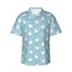 thumbnail image 1 of Balery Funny Chicken Camisas hawaianas de manga corta para hombre, camisas playeras de corte holgado, camisas de vacaciones con botones,XX-Large, 1 of 7