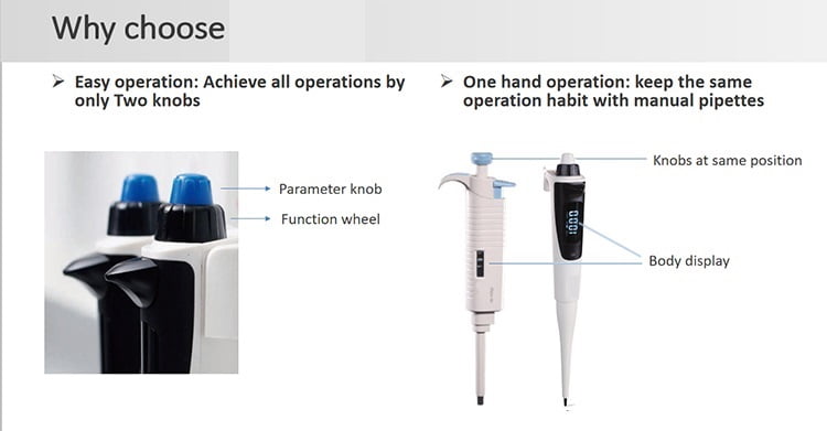Laboratory Micro Pipettes Simple Electronic Adjustable Volume Pipette Pen with Good Price ,Precision & Accuracy