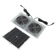 thumbnail image 3 of Oubit Solar Fan Kit,15W Solar Panel Powered Solar Powered Dual Fan Kits Waterproof Solar Powered Fan Kit True Excellence, 3 of 9