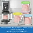 thumbnail image 4 of Replacement for Ninja Creami Deluxe Pints and Lids 4 Pack,Compatible with Ninja Creami 11-in-1 NC501 NC500 Series Deluxe Ice Cream Maker,24oz Deluxe Cups, 4 of 5
