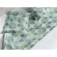 thumbnail image 2 of Retro Bed Runner Set, Geometric Style Repeating Grunge Divided Circles Pattern Ornament, Decorative Bedding Scarf & 2 Pillow Shams for Hotels Homes, King, Laurel Green and Blue Grey, by Ambesonne, 2 of 3