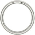 thumbnail image 2 of Stainless Steel Ridged Edge 6mm Polished Band, Available in Multiple Sizes, 2 of 9