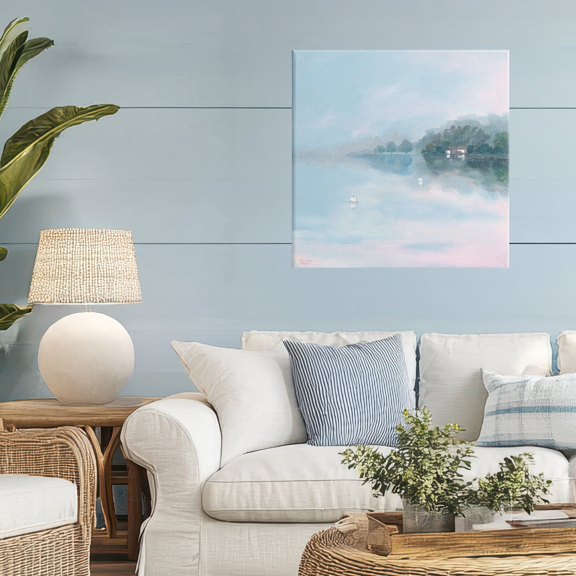 Stupell Industries Morning at Lake Windermere Canvas Wall Art, design by Meredith Howse