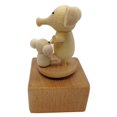 thumbnail image 5 of Lilyxin Lindo Pequeño Elefante Mini Caja De Música Dibujos Animados Animales Caja De Música Mecánica De Madera La Caja De Música Regalo Que Canta Castillo En El Cielo El Mejor Regalo para Niños Niñas, 5 of 5