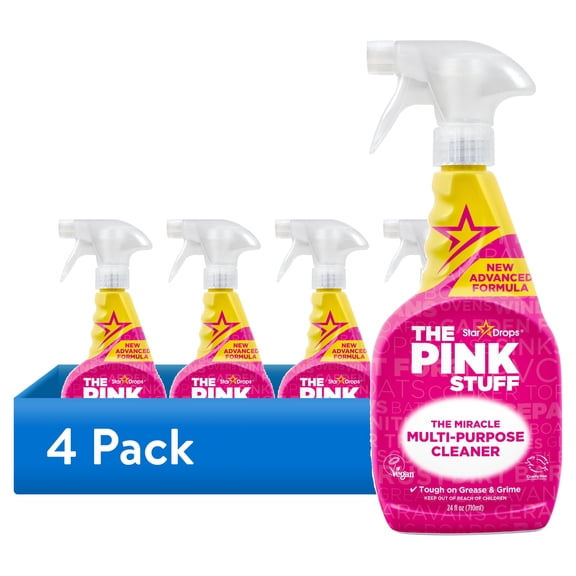 (4 pack) The Pink Stuff, Miracle Multi-Purpose Cleaner Spray, 24 fl oz