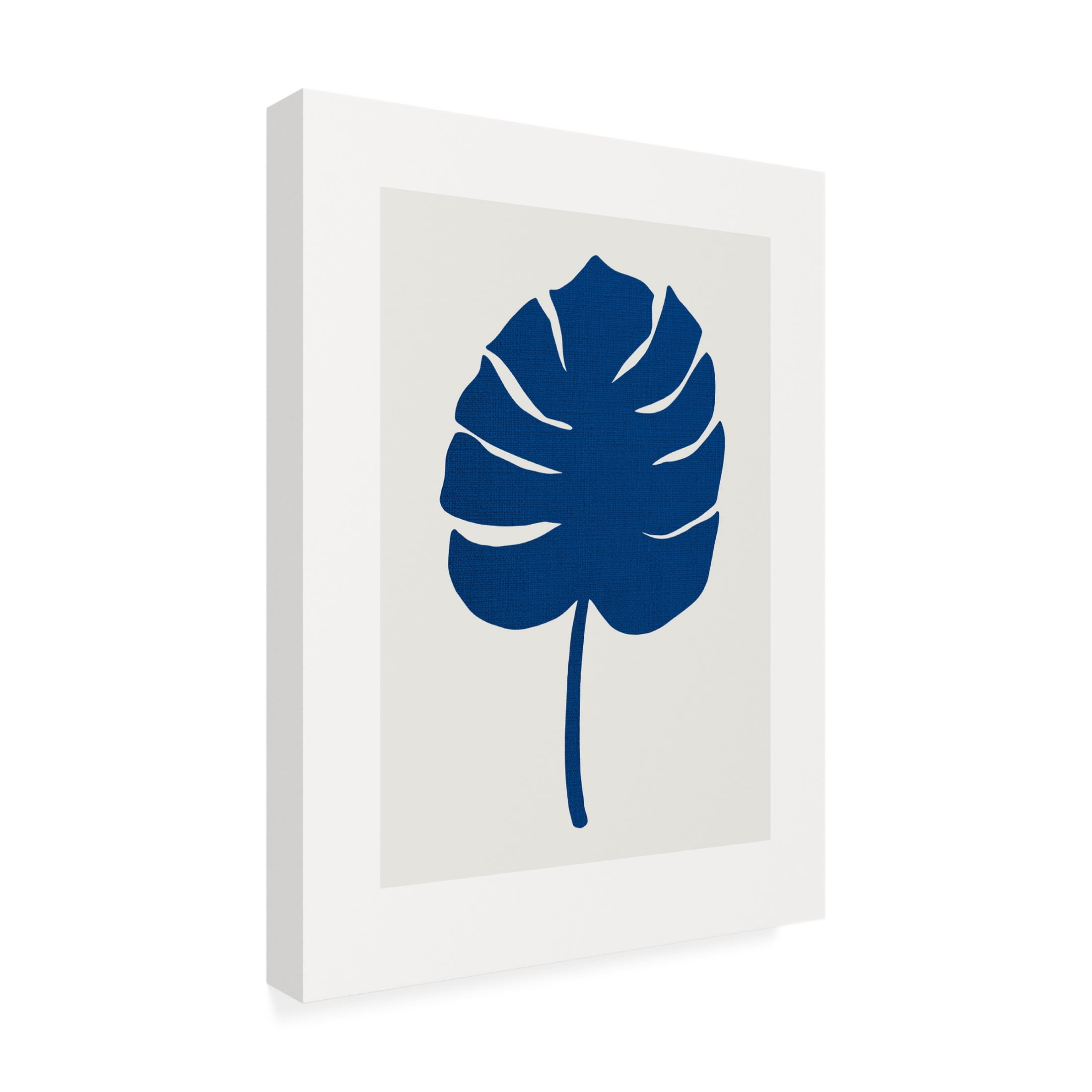 Trademark Fine Art Pictufy Studio Leaf Blue Canvas Wall Art