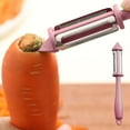 thumbnail image 5 of SPOORYYO Multifunctional 3-in-1 Julienne Peeler with Hangable Handle, Swivel Vegetable Fruit Peeler for Effortless Peeling and Slicing, 5 of 6