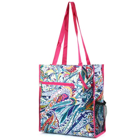 Zodaca - Zodaca Lightweight Zip Closure Tote Carry Bag for Shopping Travel - 0