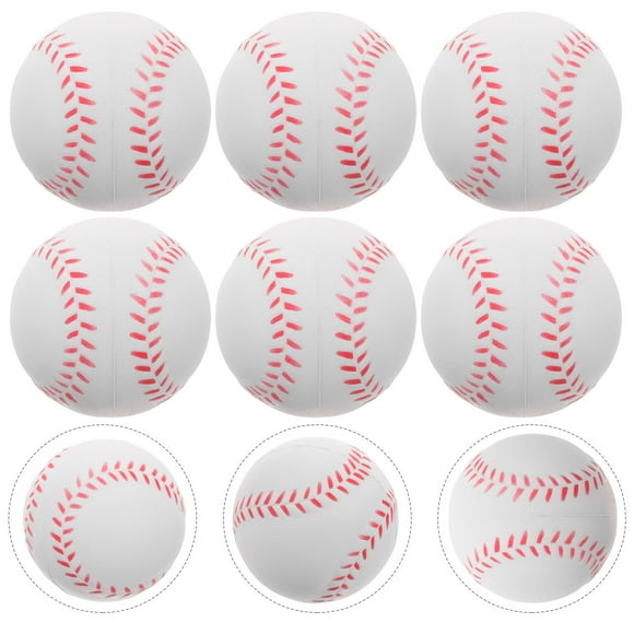 COOPHYA 6Pcs PU Training Baseball Indoor Baseball Training for Teenagers