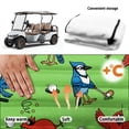 thumbnail image 6 of chaqlin Golf Cart Seat Covers 4 Pockets Warp Knitted Terry Cloth, Compatible with Sports Summer, for Club Golf Cart Rear Seat 2 Passenger, Bird Golf, 6 of 8