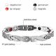 thumbnail image 5 of Pulsera Pareja Terapia Magnética Con Dragón Trenzado Brazaletes Desmontables (plateado), 5 of 7