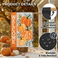 thumbnail image 6 of CSZPPQAF Fall Pumpkins Flags 12x18 Double Sided,2 Pack-165 GSM Polyester Fall Yard Decoration Flags, Fade Resistant, 6 of 6