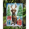 thumbnail image 3 of Chocolate Labrador Retriever Christmas Reindeer Garden Flag, 3 of 5