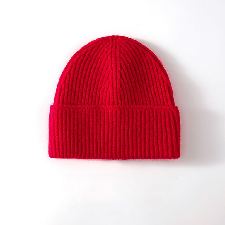 KDDYLITQ Beanies Under 1 Unisex Lightweight Winter Hat Knitted Chunky  Winter Soft Warm Ski Cap Brown Free Size 