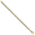 thumbnail image 2 of Auriga Fine Jewelry 14K Two-Tone Gold 7.1mm Fancy Link Bracelet 8.25inch for Women, 2 of 4