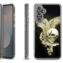 Shockproof Protective Phone Case Cover for Samsung Galaxy S25 FE, by OneToughShield - Wing Skull